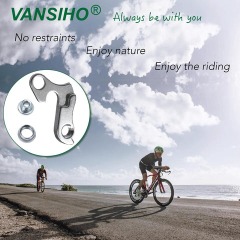 Universal Bicycle Derailleur Hanger For Road And MTB Bikes Aluminum Alloy Durable Replacement Fits Road Mountain Cyclocross And Hybrid Frames Adjustable To Different Frame Sizes Long Lifespan Built Tough And Easy Install shown with cyclists on beach