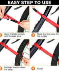 12 Pack Adjustable Bike Rack Straps 23.6 Inch Cinch Straps For Wheel Stabilization And Secure Bicycle Transport Accessories Multi Color Black Purple Red Durable Tie Downs For Hauling