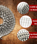 Stainless Steel Ring Shank Siding Nails Two And A Half Inch By Ninety Thousandths Inch 304 Stainless Steel 15 Degree Wire Collated