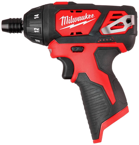 12-Volt Cordless One Quarter Inch Hex Screwdriver, M12 Lithium-Ion Power Tool, Tool Only, Compact, Lightweight, High Torque For Quick Driving