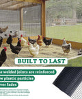Heavy Duty Hardware Cloth One Half Inch Mesh 36 By 50 Ft Black Vinyl Coated 19 Gauge Chicken Wire Fence Roll for garden