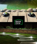 Solar Deck Lights 4 Pack Outdoor With Auto On Sensor Waterproof Weather Resistant 40 Lumens, illuminating garden pathway