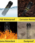 180 Pack Outdoor IP68 Waterproof Junction Box With 3 Pin Wire Connectors submerged in water, dirt, fire, and dust