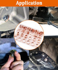 Copper Crush Washers Kit For Oil Drain Plugs, 360 Pieces In 18 Sizes, used in automotive oil pan gasket applications.