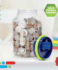 Digital Coin Counter Money Jar With LCD Display And Automatic Piggy Bank for US Coins