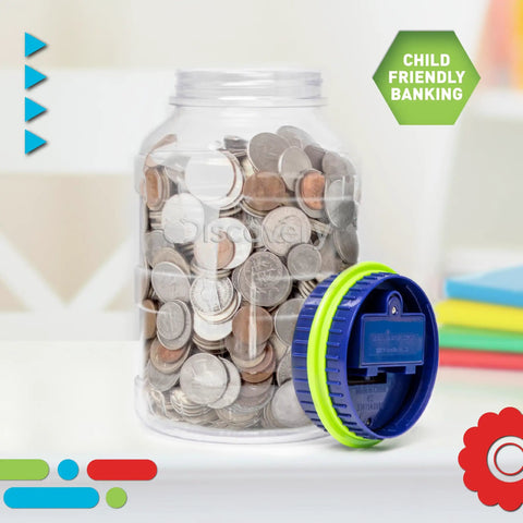 Digital Coin Counter Money Jar With LCD Display And Automatic Piggy Bank for US Coins