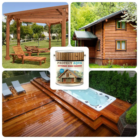 Top Shelf Exterior Wood Stain And Sealant For Decks Fences Pergolas Siding Long Lasting Uv And Water Protection Keeps Everything Looking Crisp Season After Season One Point Three Gallon showcased on wooden structures.