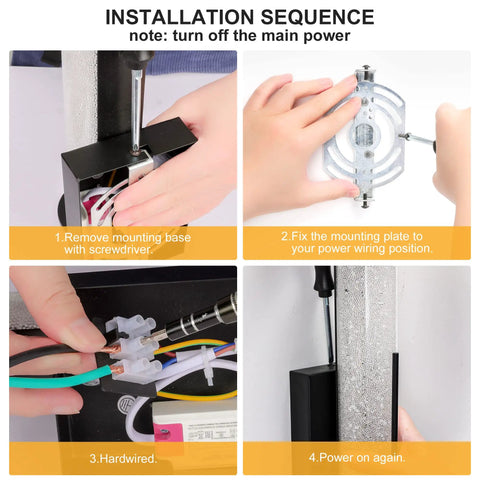 Installation guide for Dope Modern Black LED Wall Sconce Set of Two for Living Room and Hallway with Crystal Glass No Bulbs Needed