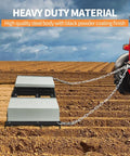 Heavy Duty Drag Harrow Driveway Grader for Tractors and ATVs pull behind tool leveling dirt with welded steel construction