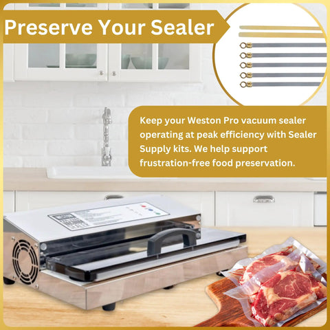 Must Have Pro Series Heating Element Wires Kit For Pro 2100 2300 And 3500 Vacuum Sealers in kitchen setup