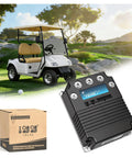 Professional Grade Heavy Duty 48V 400A Golf Cart Solid State Speed Controller Direct Swap Replacement For Curtis 1268 5403 with golf cart background.