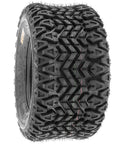 Set Of 2 20x108 ATV UTV Tires 4 Ply Heavy Duty Non Directional Tread Built For Quad Golf Cart Lawn Mower All Terrain Use Puncture Resistant Replacement Tire Rim Not Included, side view