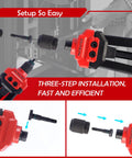 Rivet Nut Tool Kit With 16 Inch Gun 15 Mandrels 200 Rivet Nuts In Two Boxes Carrying Storage Case And Quick Change Mandrel System