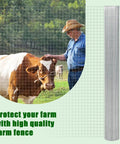 Heavy Duty Galvanized Wire Mesh Roll Shut Out Unwanted Critters Hassle Free Rock Solid Rust Proof Hardware Cloth for farm fence and cattle protection.