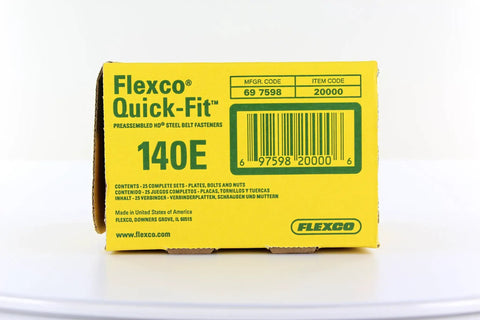 Box Of 25 Quick Fit Bolt Solid Steel Plate Conveyor Belt Fasteners With Piloted Bolts And Nails for splicing belts, packaging view.