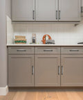 Kitchen cabinets with 30 Pack Solid Five Inch Cabinet Handles For Kitchen Cabinets Drawers And Drawer Pulls In Brushed Nickel Finish