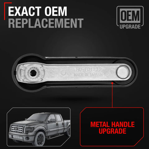 Upgraded Metal Window Crank Handle Left Right Compatible With Ford Ranger 1993-2011 1997-2016 F Series 2009-2019 E Series 1994-2016