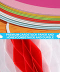 3D Hot Air Balloon Honeycomb Bulletin Board Set For Classroom Decor with premium cardstock paper and colorful layers
