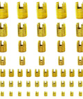 50Pcs Self Tapping Thread Inserts Set In 302 Stainless Steel With Storage Case, Slotted Design For Easy Direct Install No Pre Tap Required