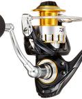 16 Blast 4500H Spinning Reel Imported From Japan For Serious Anglers, durable black finish, close-up on handle and spool