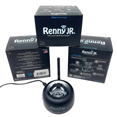 Loud Cell Phone Ringer Amplifier And Flash Alert For Hearing Impaired And Noisy Environments 117 dB Ringer unit with packaging