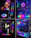 Individually Addressable 4 Pack 19 Inch WS2812B LED Strip For 5V 3 Pin Headers inside RGB-lit PC case, ASUS Aura compatible