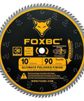 10 Inch Wood Saw Blade With 90 Teeth For Ultra Smooth Cuts And Polished Finish 0.087 Inch Kerf 5/8 Inch Arbor ASFG