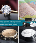 All In One Jewelers Loupe Set With Illuminated Magnifiers Providing 30x 60x And 90x Three Level Zoom for gems and coins inspection