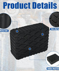 Focus on Beefy Solid Rubber Auto Lift Pads 3000Lb Heavy Duty Jack Stand Blocks Anti Slip For 2 Post And 4 Post Car Lifts RV And Garage