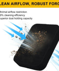 Honda GX270 Generator Air Filter Replacement showcasing airflow efficiency and dust holding capacity against debris