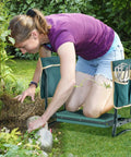 Heavy Duty Foldable Garden Kneeler And Seat With Soft Foam Pad Converts From Kneeler To Bench Includes Two Tool Storage Bags