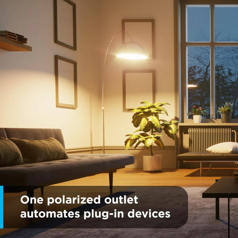 Modern living room with a 24 Hour Mechanical Outlet Timer Switch For Indoor Lights And Seasonal Decor in use, automating lamp.
