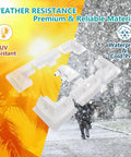 Easy Install No Drill RV Solar Panel Roof Mount Kit, 7 Piece White Brackets, premium weather-resistant material