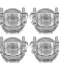 Heavy Duty 4 Set 3/4 Inch Cable Connectors For Electrical Conduit Fittings with robust zinc alloy clamps.
