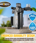 Ultra Quiet 12V DC RV Water Pump With 4.5 GPM And 45 PSI Diaphragm Design, featuring durability and self-priming features.