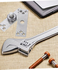 Hidden Door Hinge 360 Degree Heavy Duty Concealed Stainless Steel Pivot For Bookcase Cabinets And Modern Interiors Invisible Design For A Sleek Seamless Look And Smooth Easy Open Close with wrench and screws visible