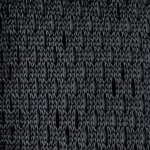 Close-up of heavy-duty black 1680D poly fabric from Triple Bag Tool Bag Set With Suspenders.