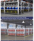 Heavy Duty 4 Tier Stainless Steel Garage Shelving Unit with 78 Inch Height and Adjustable Levels for Extreme Storage Needs, used for mechanical warehousing.