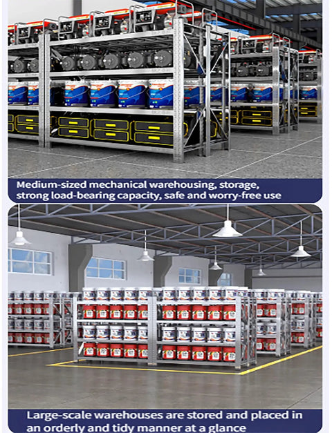 Built Tough Heavy Duty Four Tier Garage Storage Shelves Adjustable Stainless Steel Industrial Utility Rack Tough As Nails Commercial Shelving Rack No Fuss Setup For Home Workshop And Barn