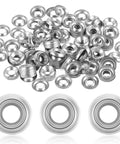 Yaocom #8 countersunk finish washers, 304 stainless steel, cup style, silver; 200-piece pack