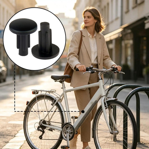 Durable Threaded Rubber Nuts And Well Nut Inserts For Exterior Doors That Seal Screw Holes From Moisture And Vibration, Offering Snug Fit Tool Free Install For Quick Outdoor Adjustments On Cars Trucks Homes Fastening Jobs Easy To Use with a woman riding a bike.