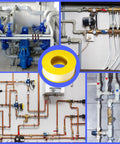 Extra Wide Three Quarter Inch Gas Tape, 390 Inch Long, Four Mil PTFE, Leak Proof Pipe Seal Tape for Fittings in plumbing setup