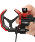 Close view of red aluminum Drop Away Arrow Rest For Compound Bow Right Hand Micro Adjustable Archery Accessory for hunting