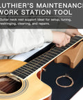 Pro Grade Guitar Luthier Fret Repair Kit With Neck Rest Fret Leveling Beam Puller Chip Stoppers Slot Cleaning Saw Files Hammer