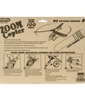 Instruction sheet for Backyard Flyer Zoom Copter Toy Helicopter With Action Cord No Batteries Needed Flies Over 100 Feet