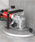 Heavy Duty 5500W Electric Concrete Saw delivers badass power for precision wall grooving against a concrete wall.