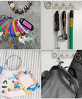 Stainless Steel Wire Key Ring Cables 25 Pack, 4.6 Inch Loops For Travel Luggage Tags, Keys, Dog Tags, Hanging Tools