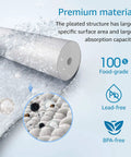 Premium material of Whole House Water Filter Replacement Pack Of 4 For AP810 AP801 AP811 And Whirlpool WHKF-GD25BB with food-grade, lead-free, BPA-free features