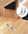 20Pcs 180 Degree Foldable Hinge Flap Hinges for sewing machine cabinets showing flush panel design in wood installation