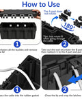 How to use Waterproof Outdoor Electrical Box Heavy Duty Cover For Extension Cords And Holiday Lights with step-by-step instructions.